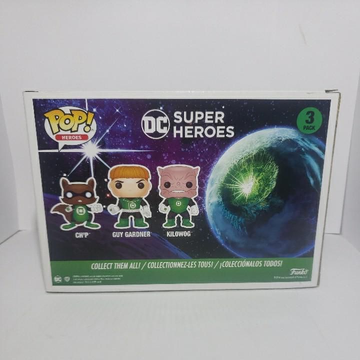 Verified Ch P Guy Gardner Kilowog 3 Pack Funko Pop Whatnot