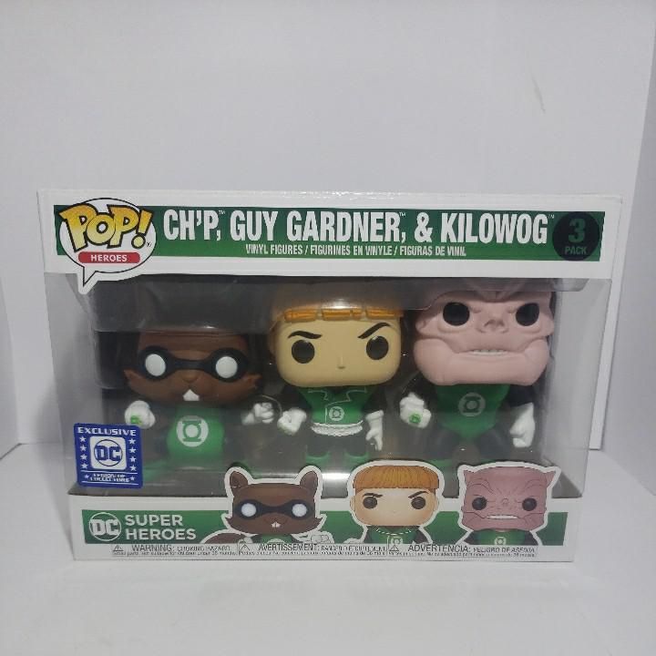 Verified Ch P Guy Gardner Kilowog 3 Pack Funko Pop Whatnot