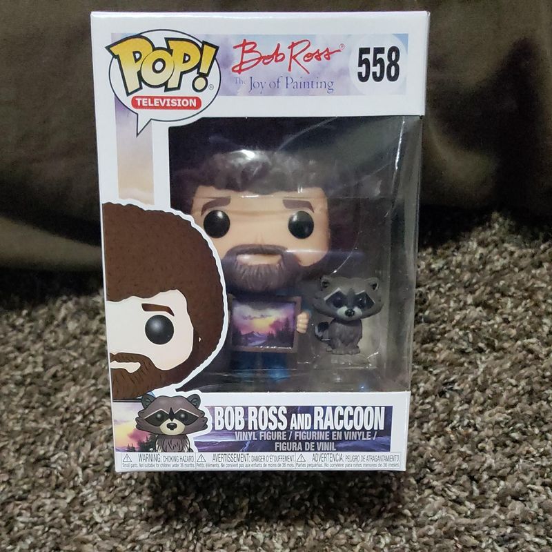 Verified Bob Ross and Raccoon Funko Pop! | Whatnot