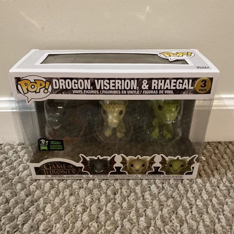Drogon, Viserion, & Rhaegal- 3 Pack