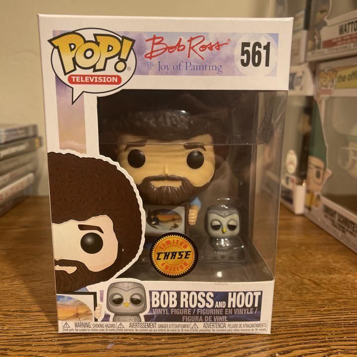 bob ross and hoot funko pop