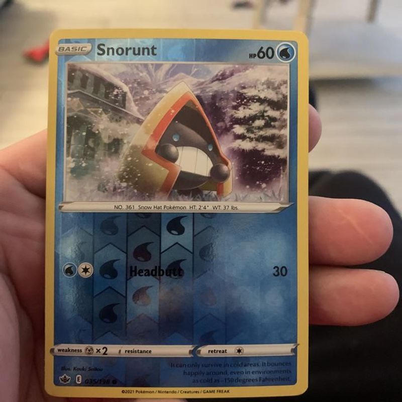 Verified Snorunt - Chilling Reign Pokemon Cards | Whatnot