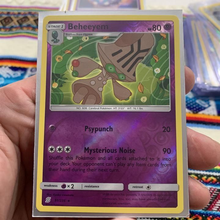 UNIFIED MINDS Beheeyem 91/236 Pokemon TCG RARE 