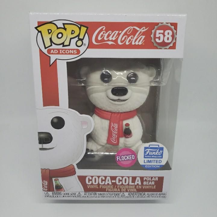 flocked coca cola bear funko pop