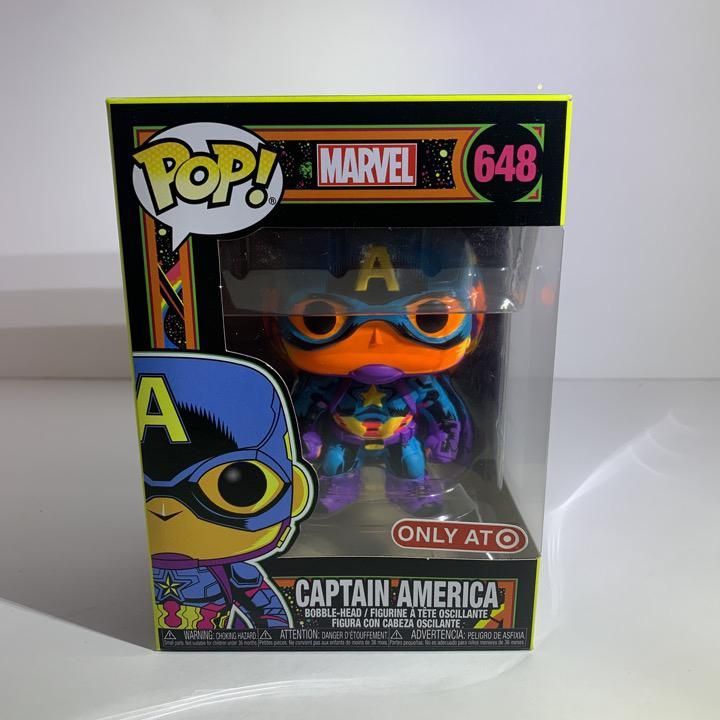 funko capitan america black light