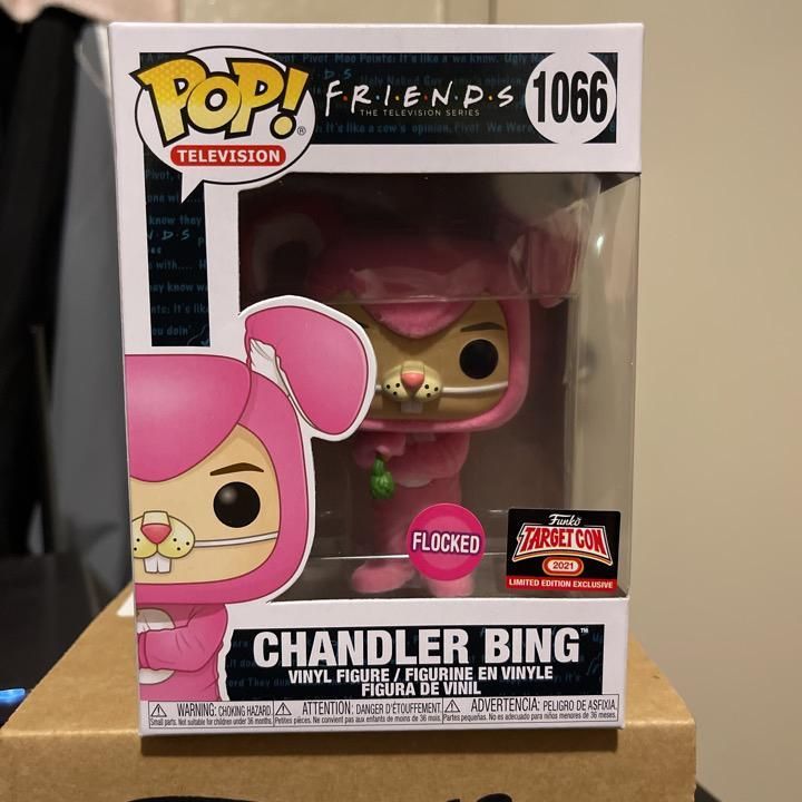chandler funko pop flocked