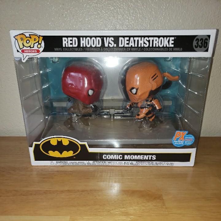 red hood vs deathstroke funko pop