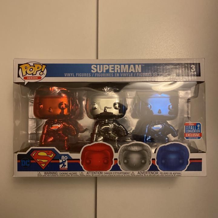 superman chrome 3 pack