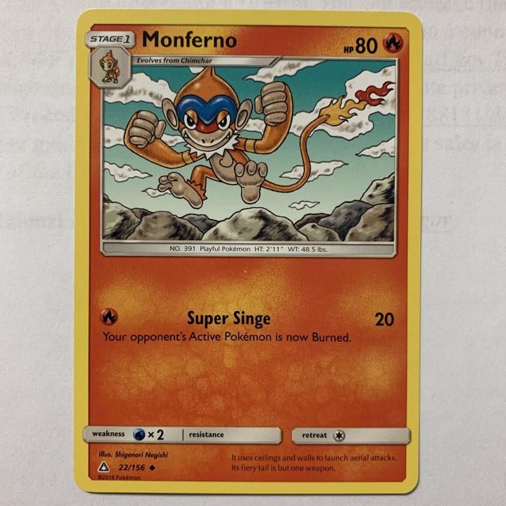 Verified Monferno - Ultra Prism by Pokemon Cards | Whatnot