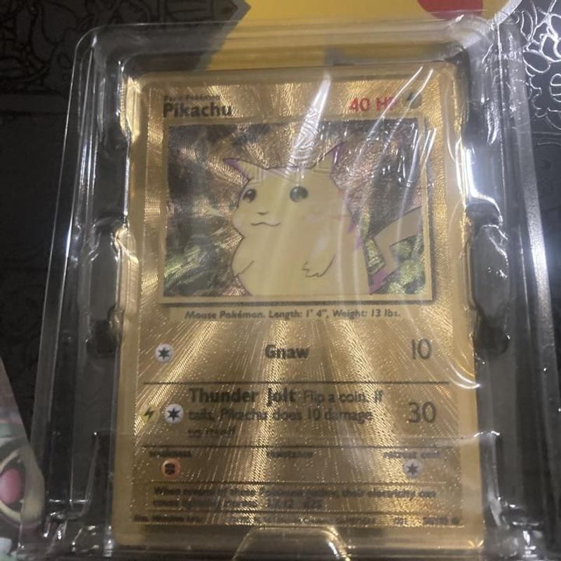 pikachu metal card celebrations