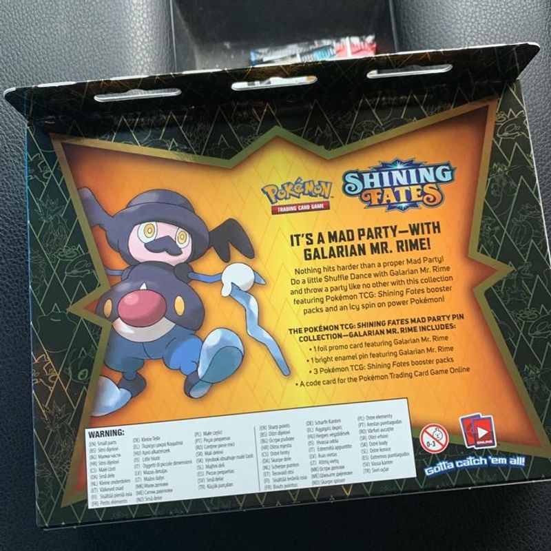 Pokémon TCG for sale online Galarian Mr. Rime Shining Fates Mad Party Pin Collections Box