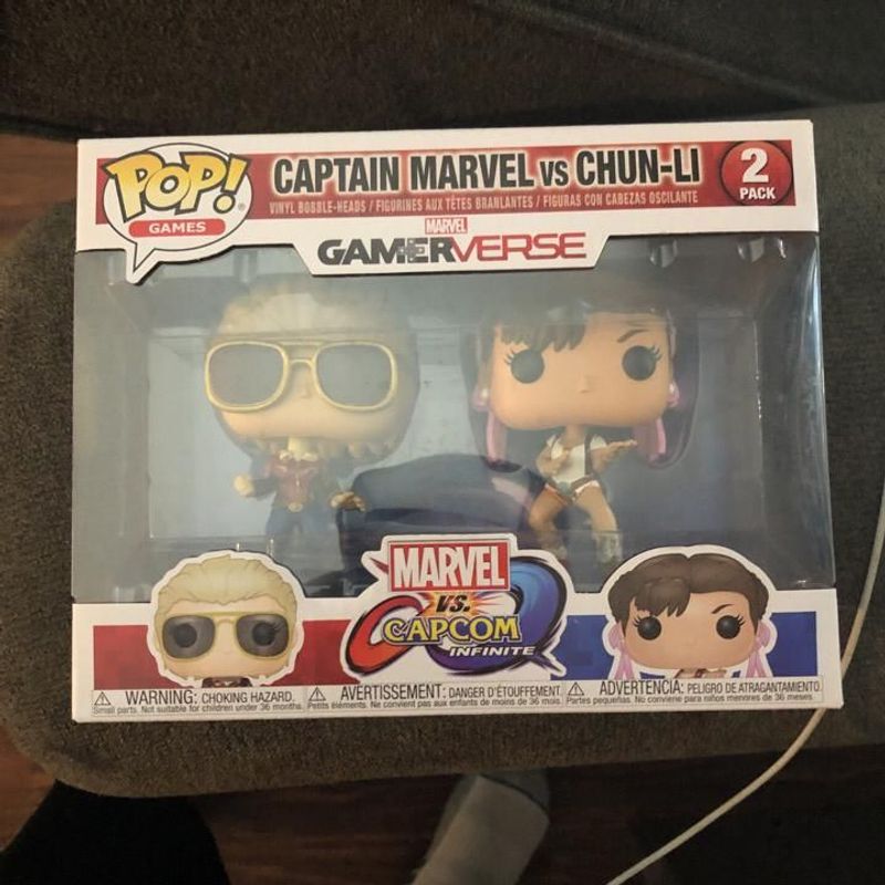 Verified Captain Marvel vs Chun-Li (2-Pack) by Funko Pop! | Whatnot