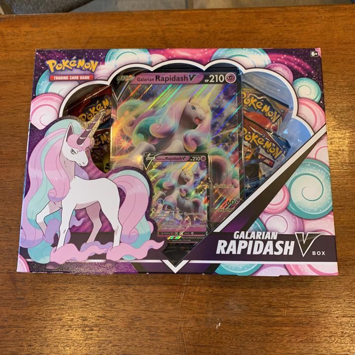 Verified Galarian Rapidash V Box Pokemon Cards Whatnot