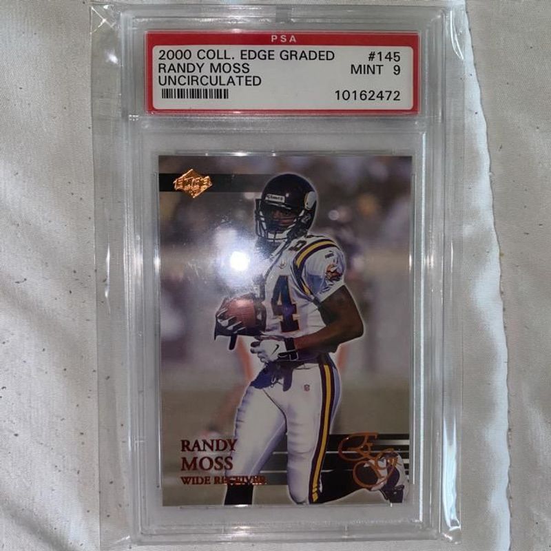 Randy Moss (Uncirculated) - 2000 College Edge Graded