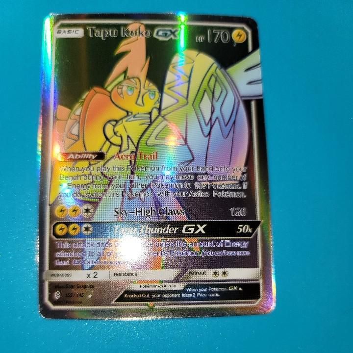 Tapu Koko GX - 153/145 - Secret Rare - Pokemon Singles » Guardians