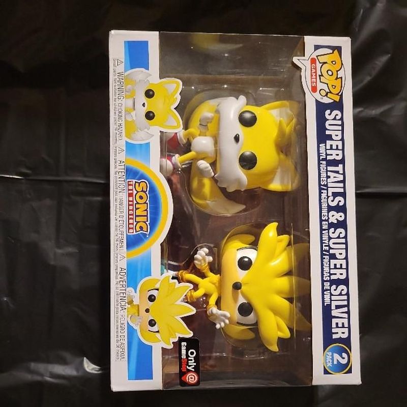 Funko Pop! Sonic the Hedgehog Super Tails and Super Silver 2 Pack Exclusive
