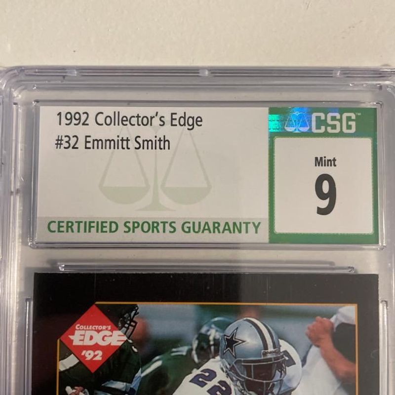 Verified Emmitt Smith - 1992 Collector's Edge by Other Cards