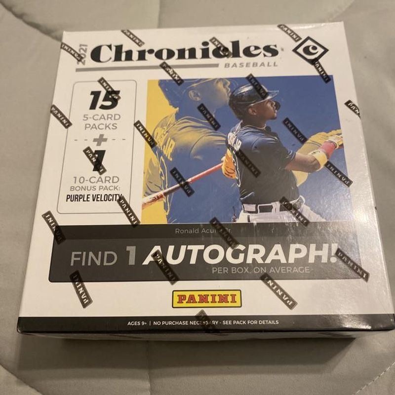 2021 Panini Chronicles Baseball Mega Box (Purple Velocity!)