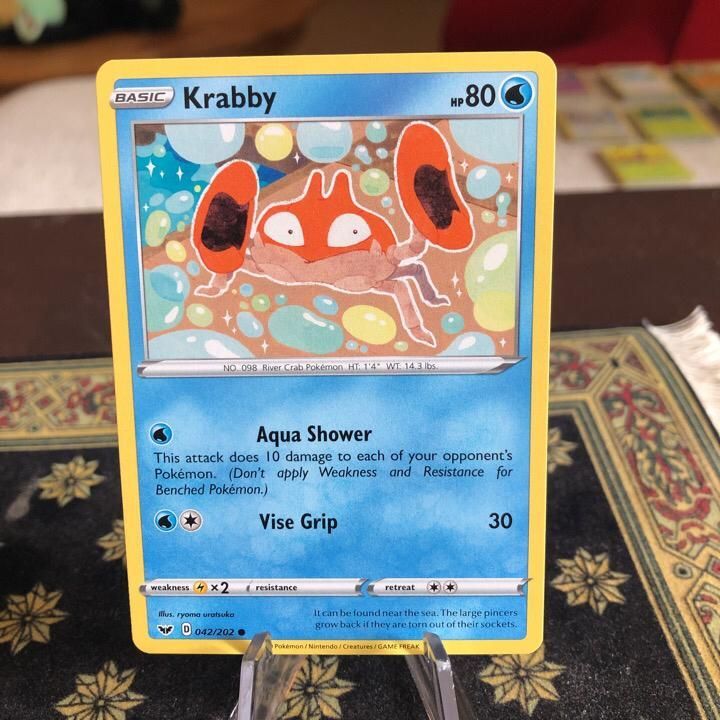 Verified Krabby Sword & Shield Pokemon Cards Whatnot