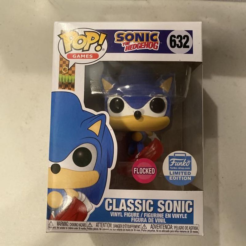 Verified Classic Sonic (Flocked) Funko Pop! | Whatnot