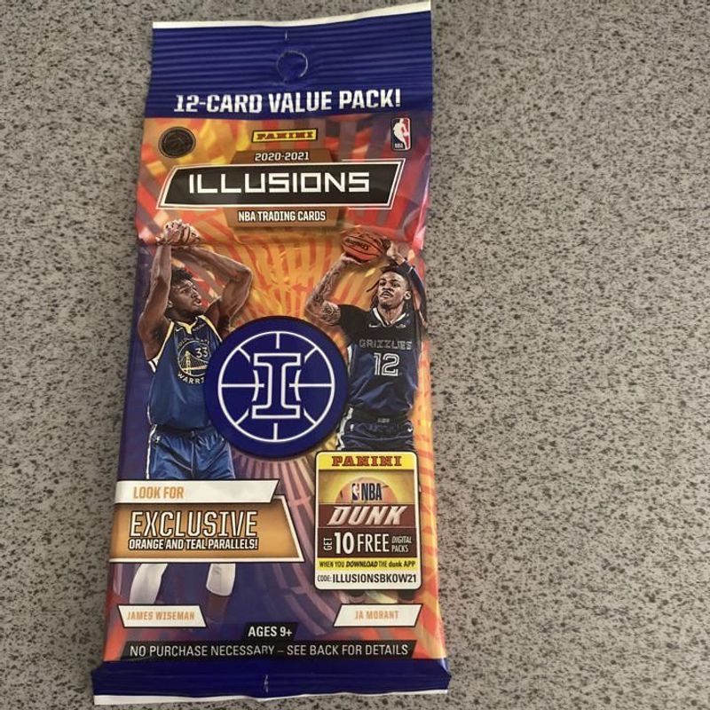 2020-21 Panini Illusions Basketball Fat Pack (12 cards)