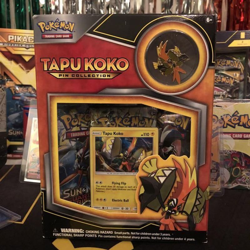 Pokemon TCG Tapu Koko Pin Collection