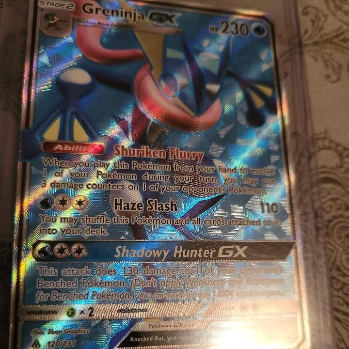 Card Greninja-GX 120/131 da coleção Forbidden Light