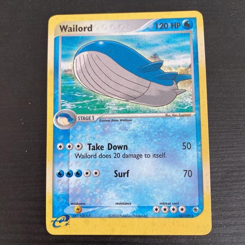 wailord pokemon card