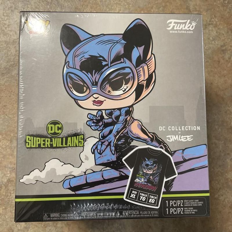 Catwoman Funko and T-shirt