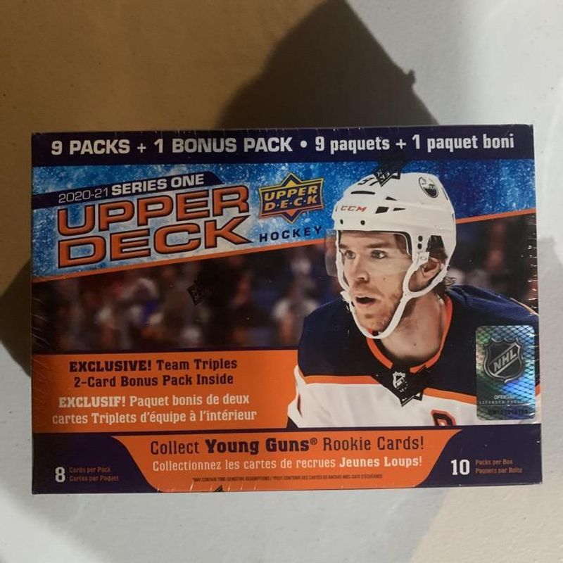 2020-21 Upper Deck Series 1 Hockey 9 Pack Box
