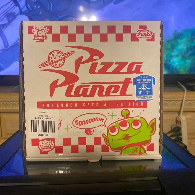 Pizza Planet Tee & Alien (Translucent Glitter)