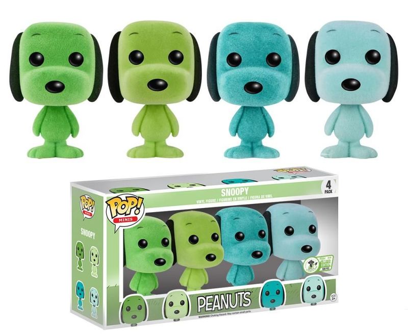 Verified Snoopy Flocked 4 Pack Funko Pop Whatnot