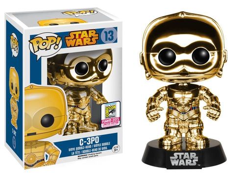 Verified C3PO (Chrome Metallic) [SDCC] by Funko Pop! Whatnot