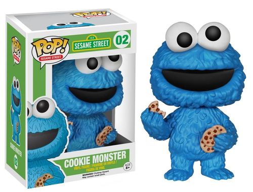 cookie monster flocked funko pop