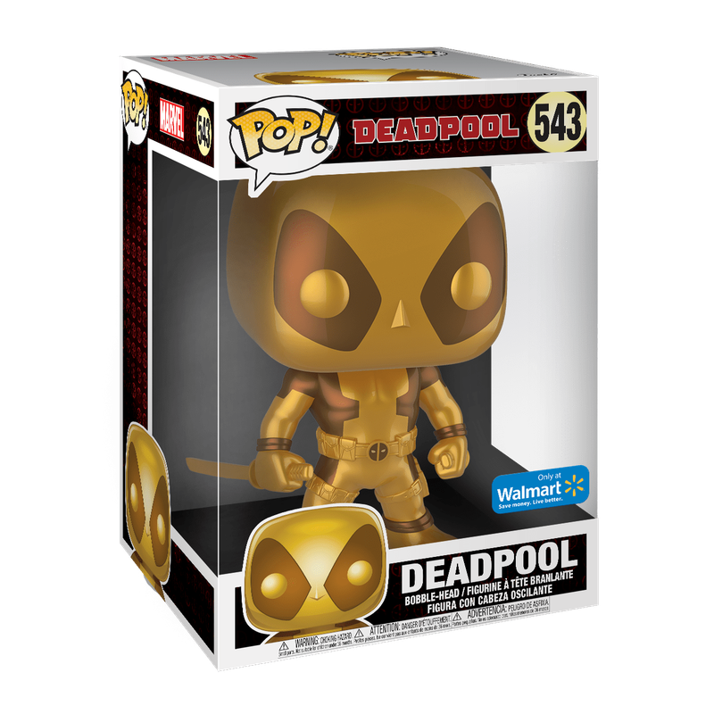 10 inch gold deadpool funko pop