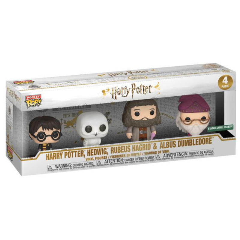Harry Potter, Hedwig, Rubeus Hagrid & Albus Dumbledore