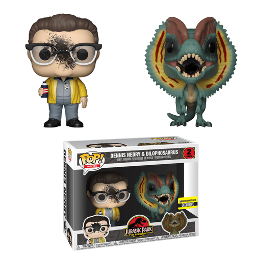 dennis nedry and dilophosaurus pop