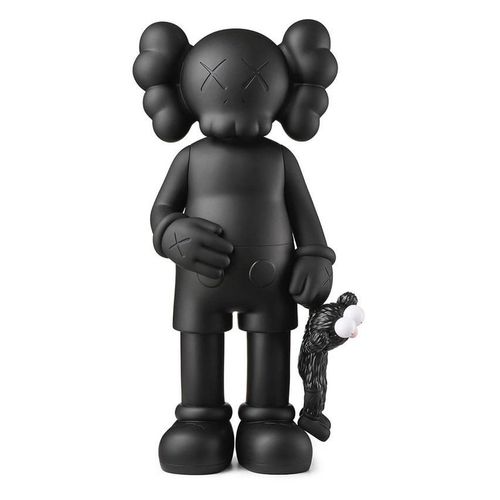 Verified KAWS SHARE Companion Vinyl Figure (Black) Kaws Designer Toys