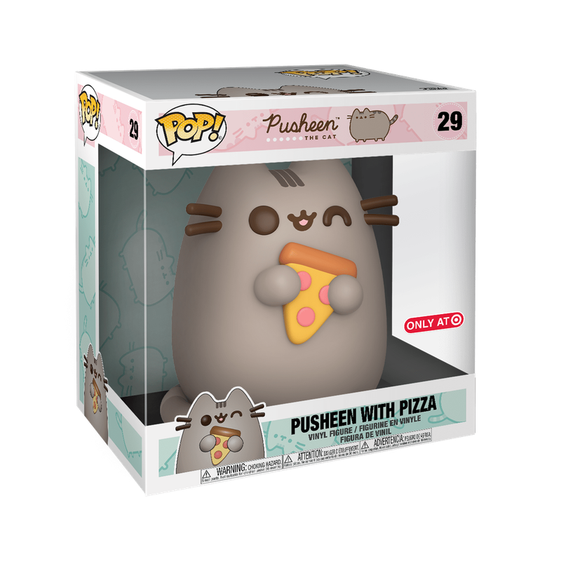 pusheen eating pizza plush