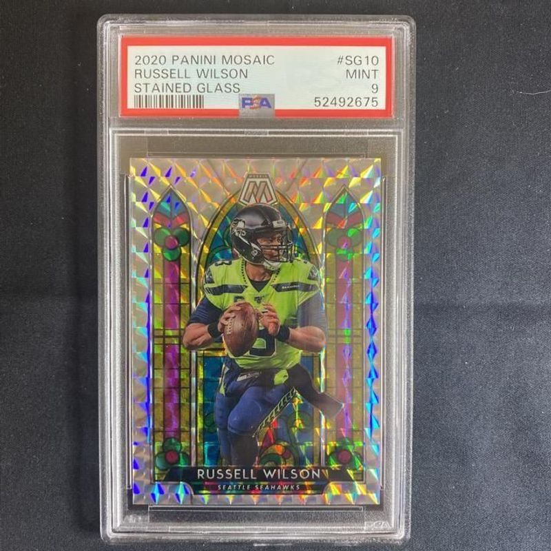Russell Wilson (Stained Glass) - 2020 Panini Mosaic