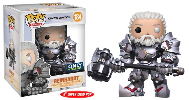 reinhardt funko pop no helmet