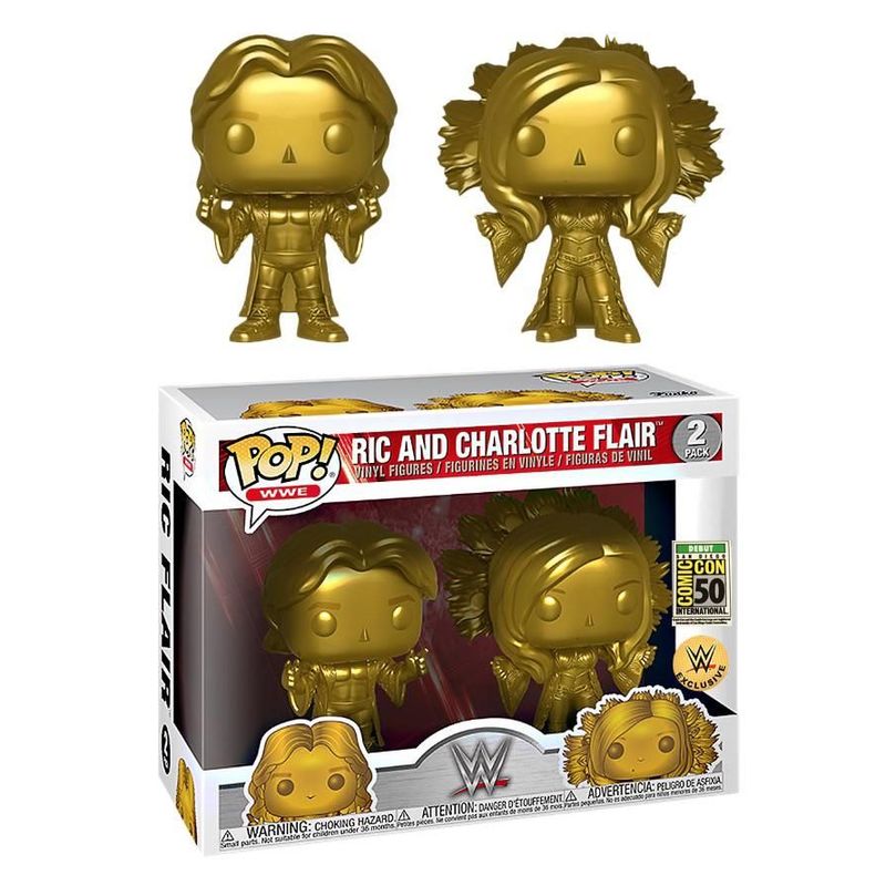 Ric and Charlotte Flair (Gold 2-Pack) [SDCC Debut]