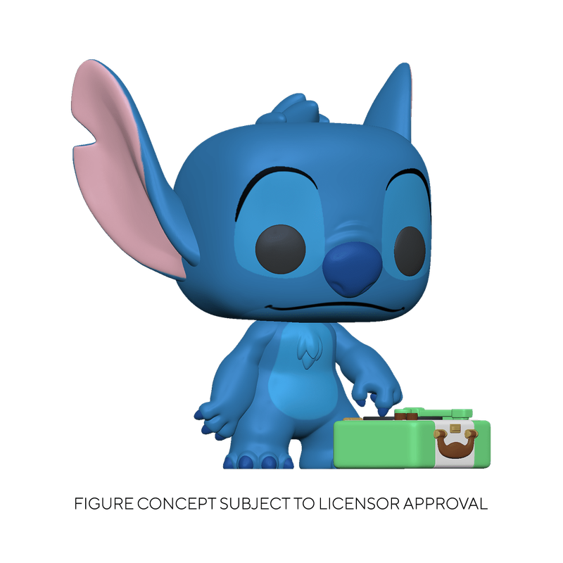 stitch with record funko pop