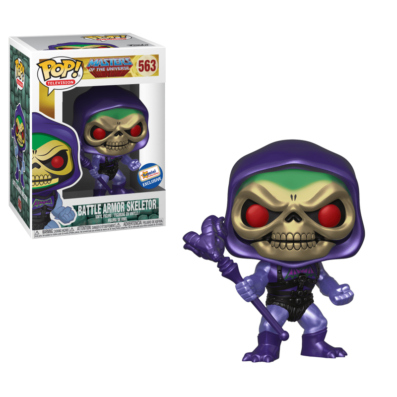 funko pop metallic skeletor