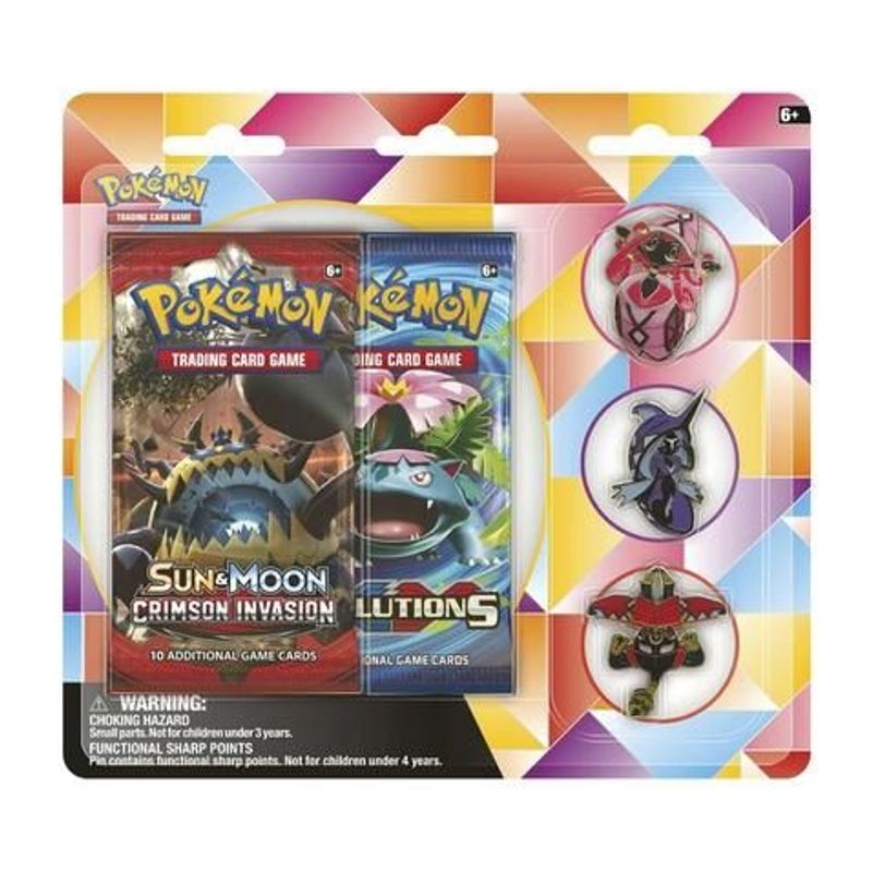 Tapu Pin Blister (2 Booster Packs & 3 Island Guardian Collector's Pin)
