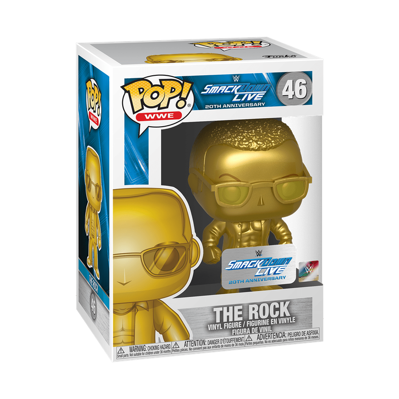 the rock gold funko
