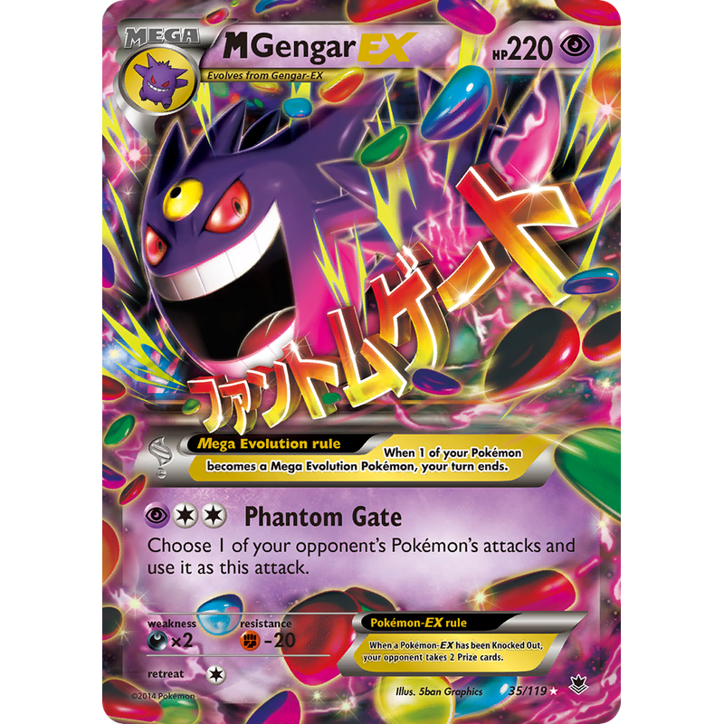 Verified M Gengar-EX - Phantom Forces by Pokemon Cards