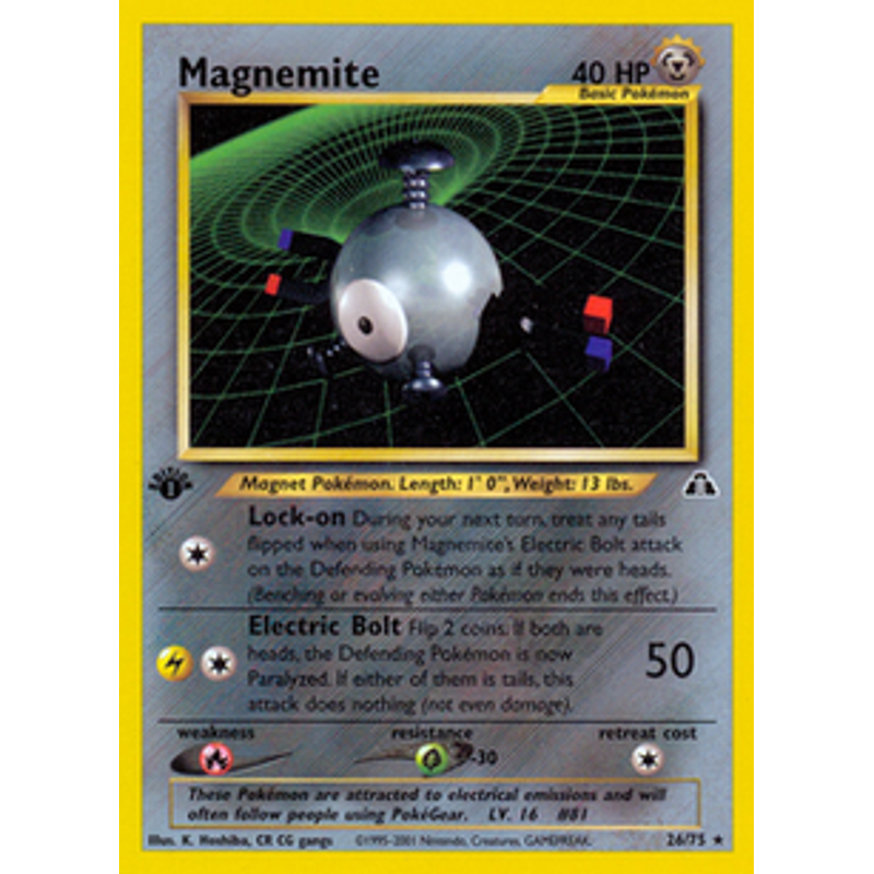 Magnemite (26) - Neo Discovery (1st edition)