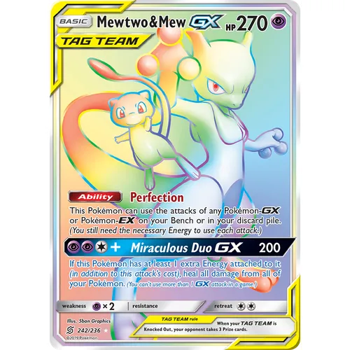 Verified Mewtwo And Mew Gx Unified Minds By Pokemon Cards Whatnot 