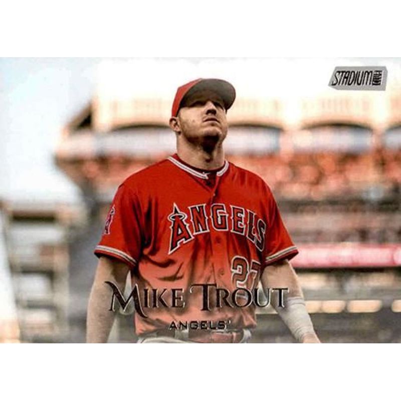 Mike Trout - 2019 Topps Stadium Club Baseball (Red Jersey)